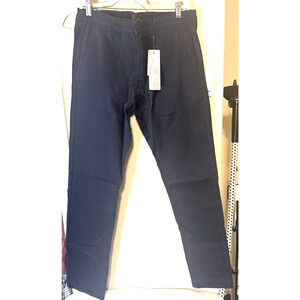 NWT Jachs New York Pants Mens 31x34 Black Chinos Slim tapered twill office